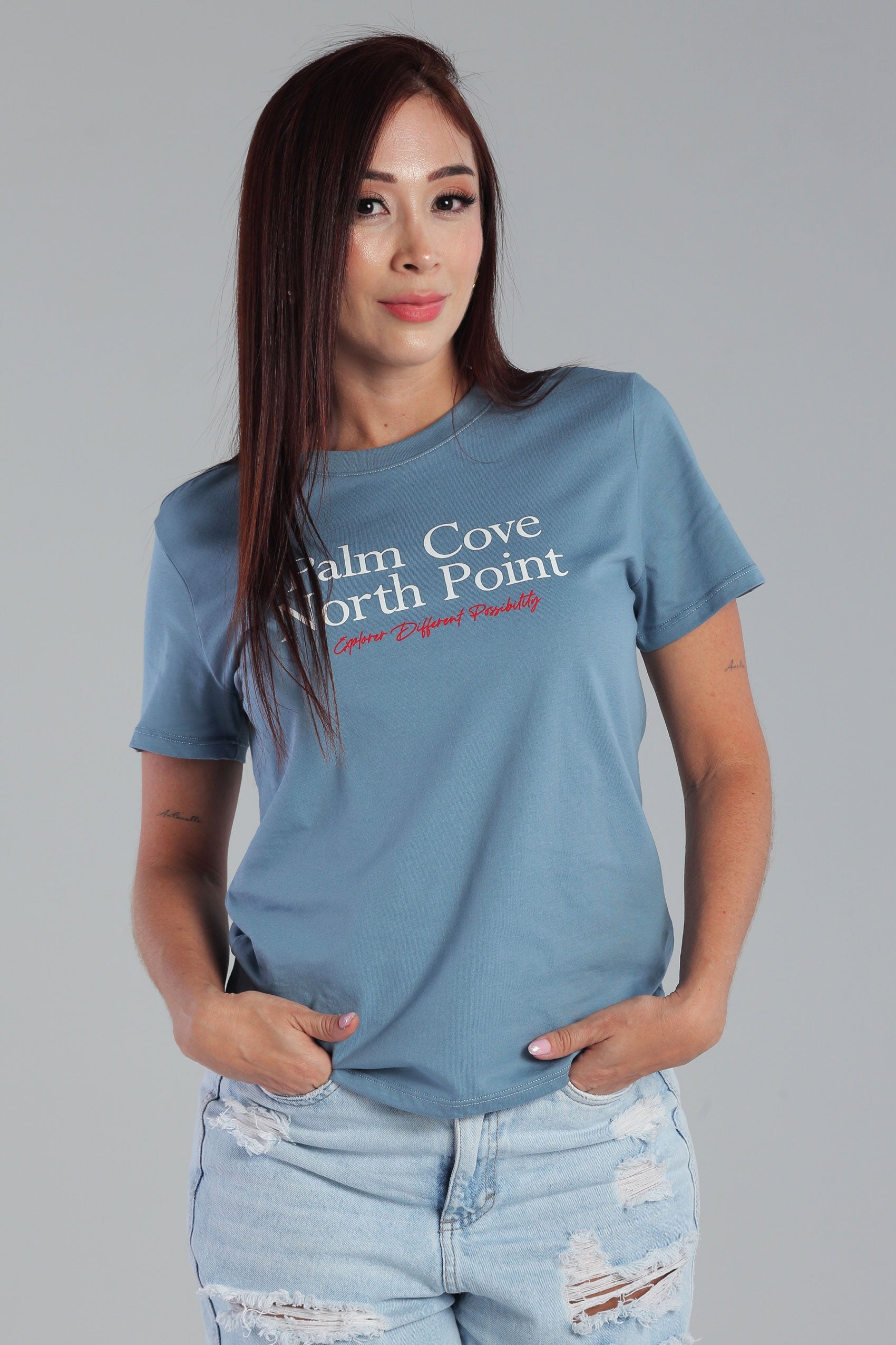 CAMISETA BASICA CUELLO REDONDO EN RIB