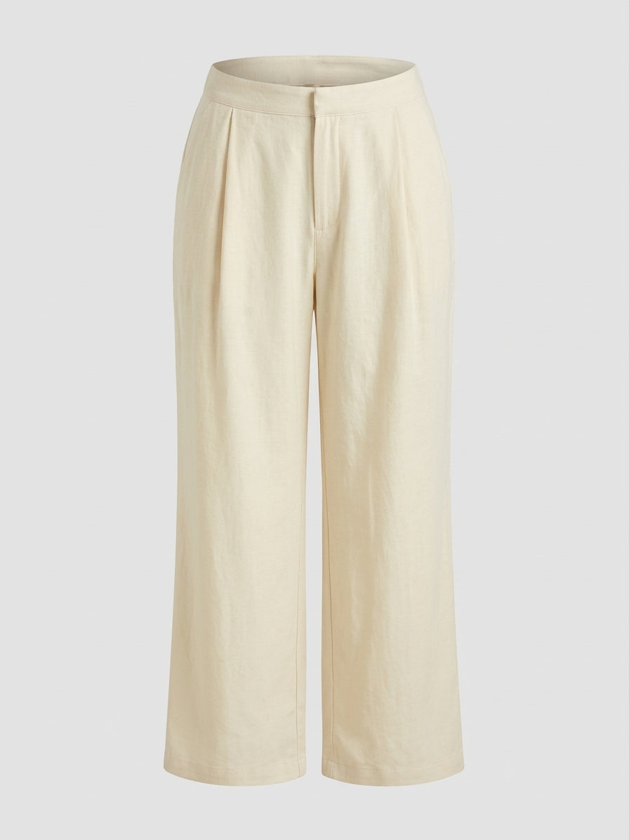PANTALON SILUETA FLARE CON BOLSILLOS