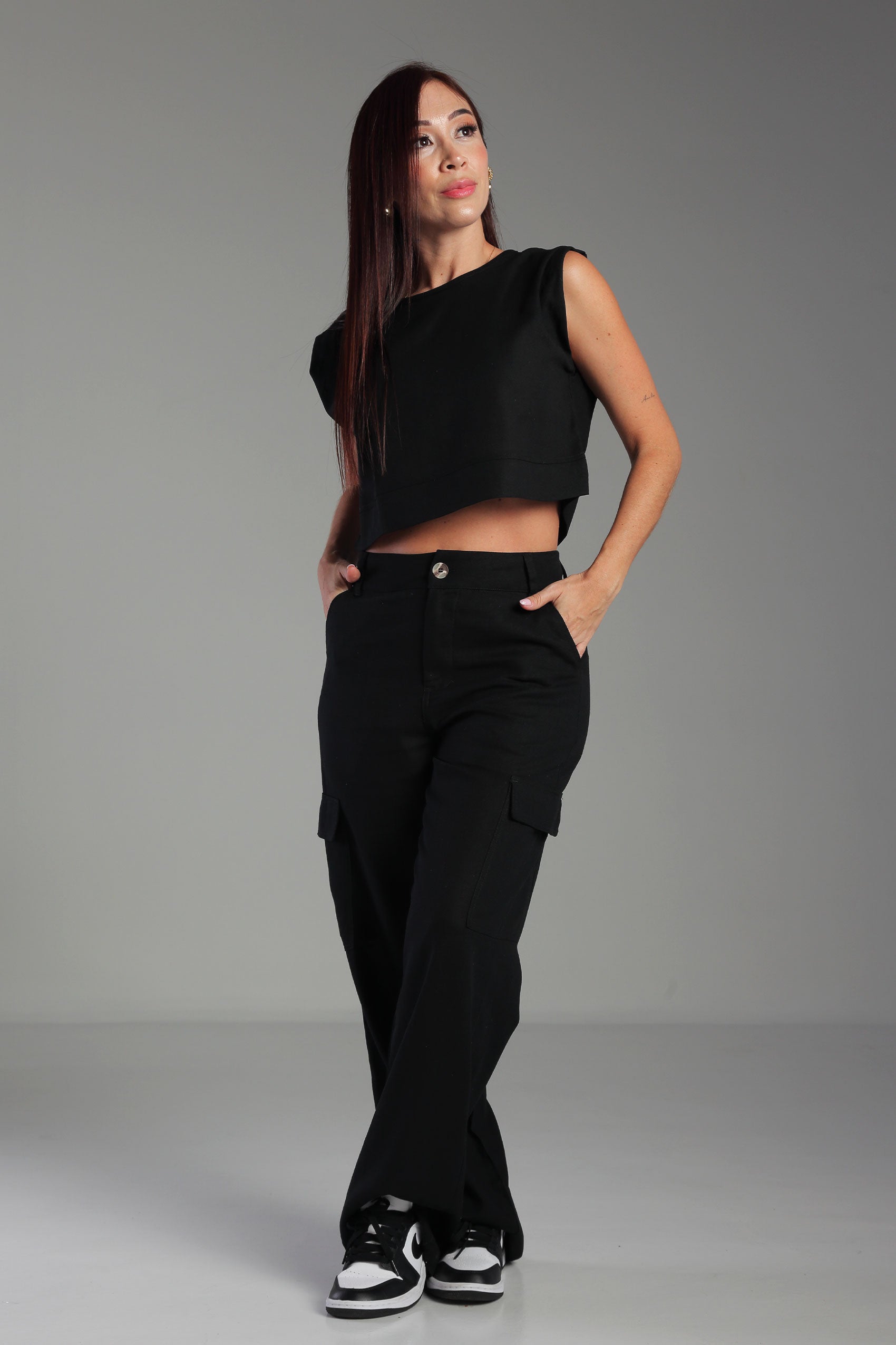 CONJUNTO LINO CON BLUSA MANGA INCLUIDA