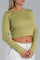 BUZO  CORTO CUELLO REDONDO EN TELA RIB CON SPANDEX