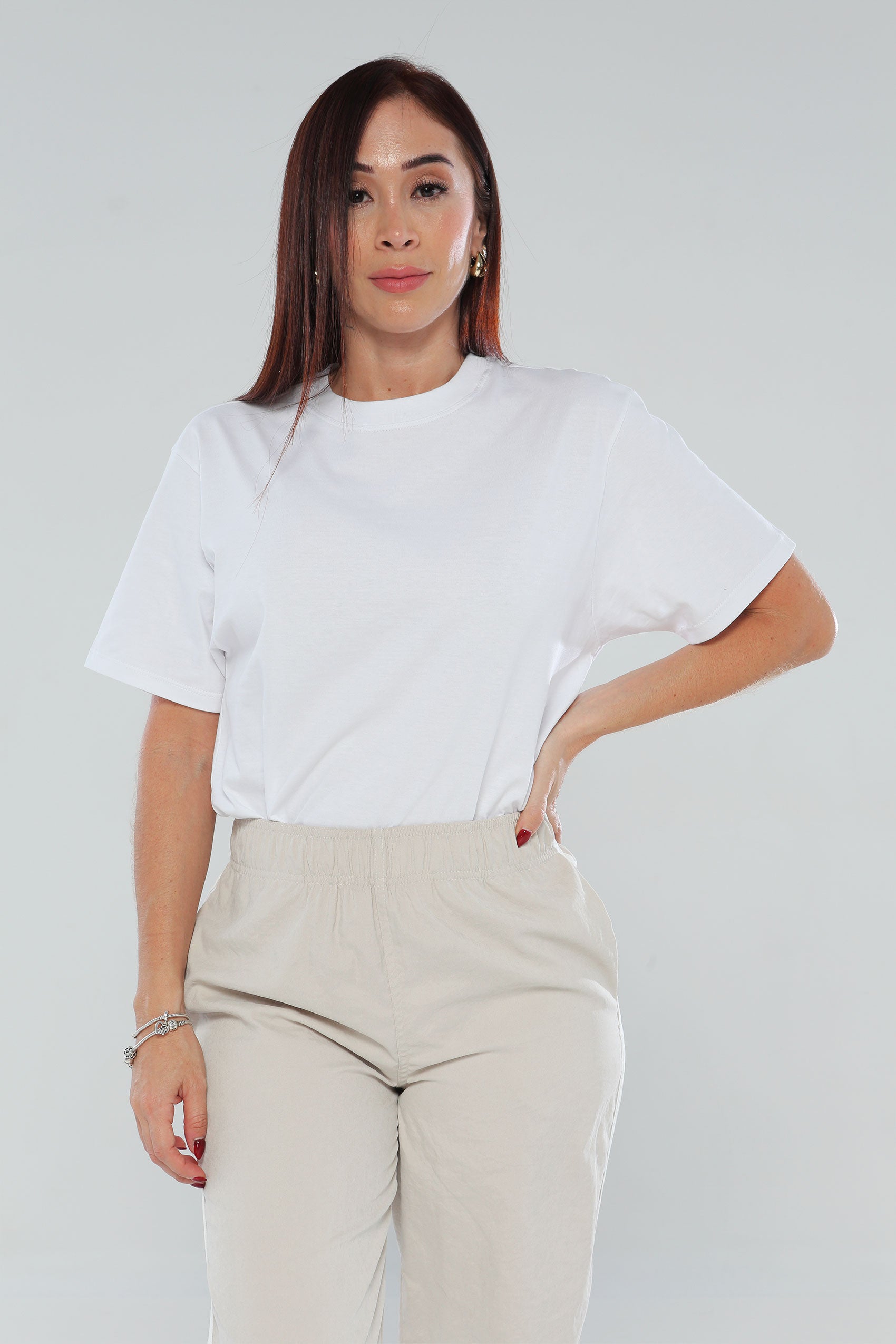 CAMISETA BASICA CUELLO REDONDO CON RIB