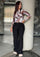 PANTALON SILUETA AMPLIA CON PRENSES