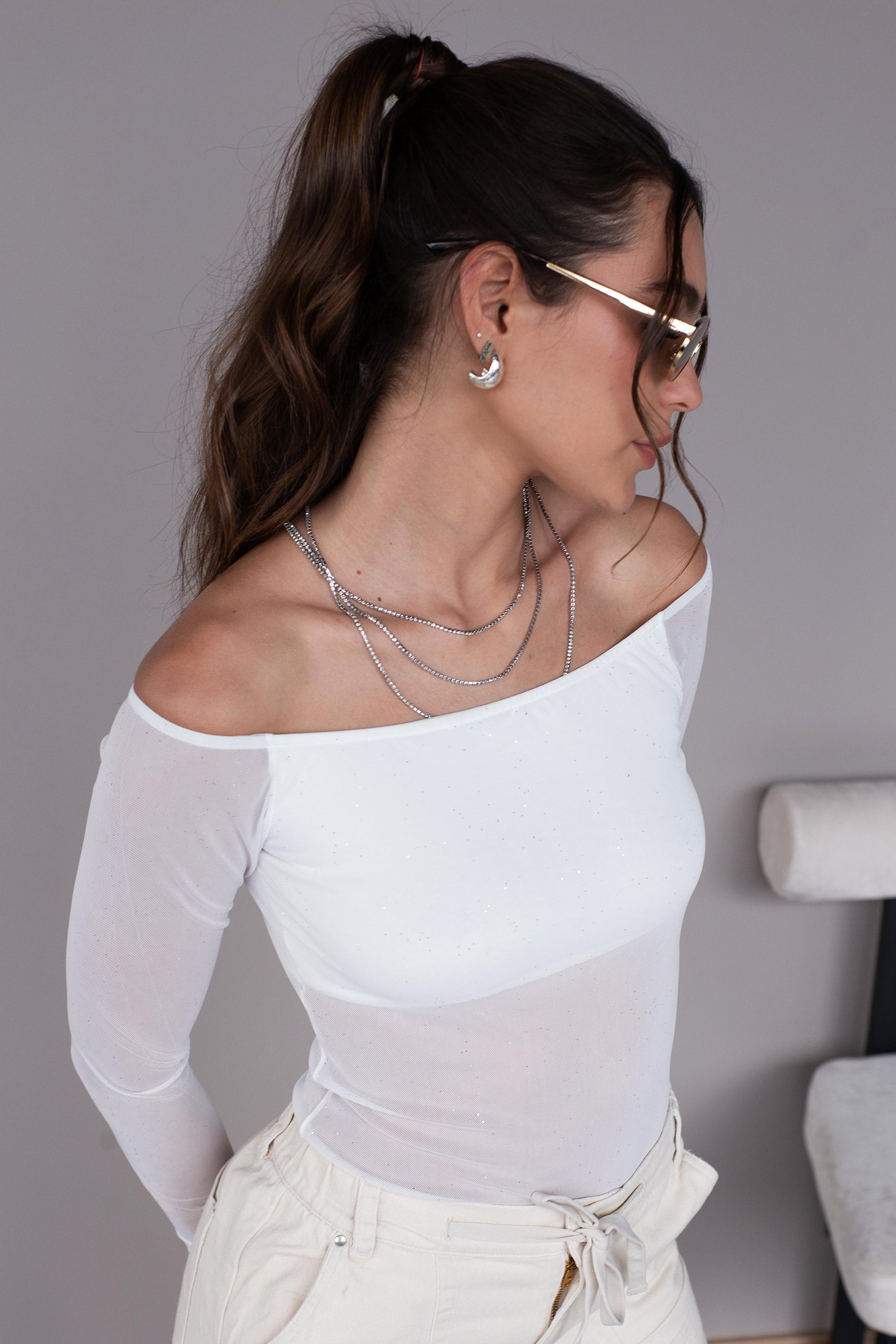 BODY ESCOTE BANDEJA Y MANGA LARGA