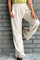 Pantalón con cintura elástica, bota semi recta
