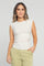 BLUSA CON ESCOTE REDONDO ALTO