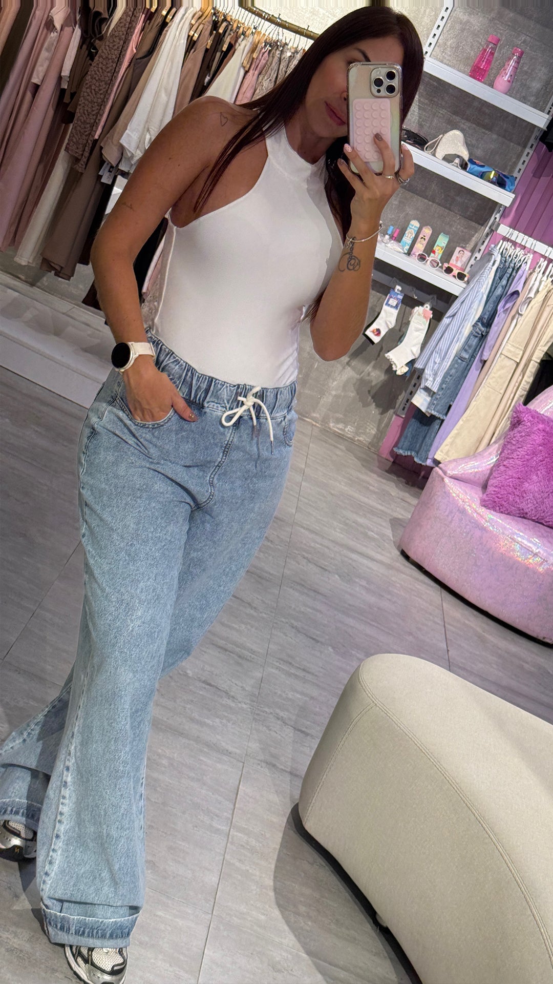 PANTALÓN CON PRETINA ENRESORTADA