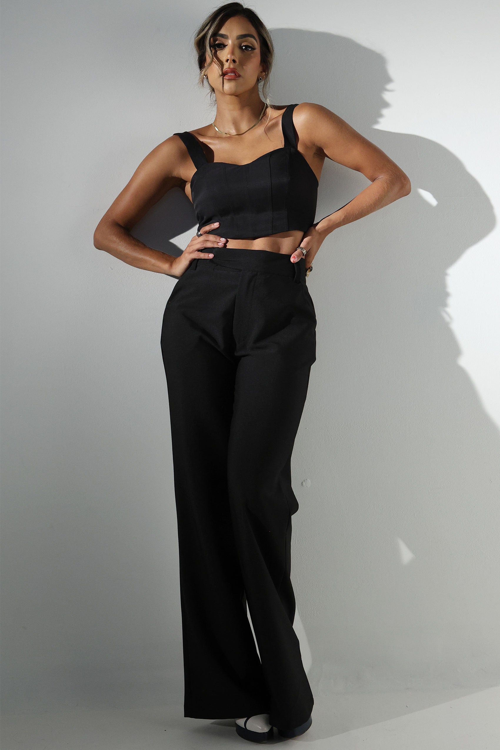 Crop Top tipo corset