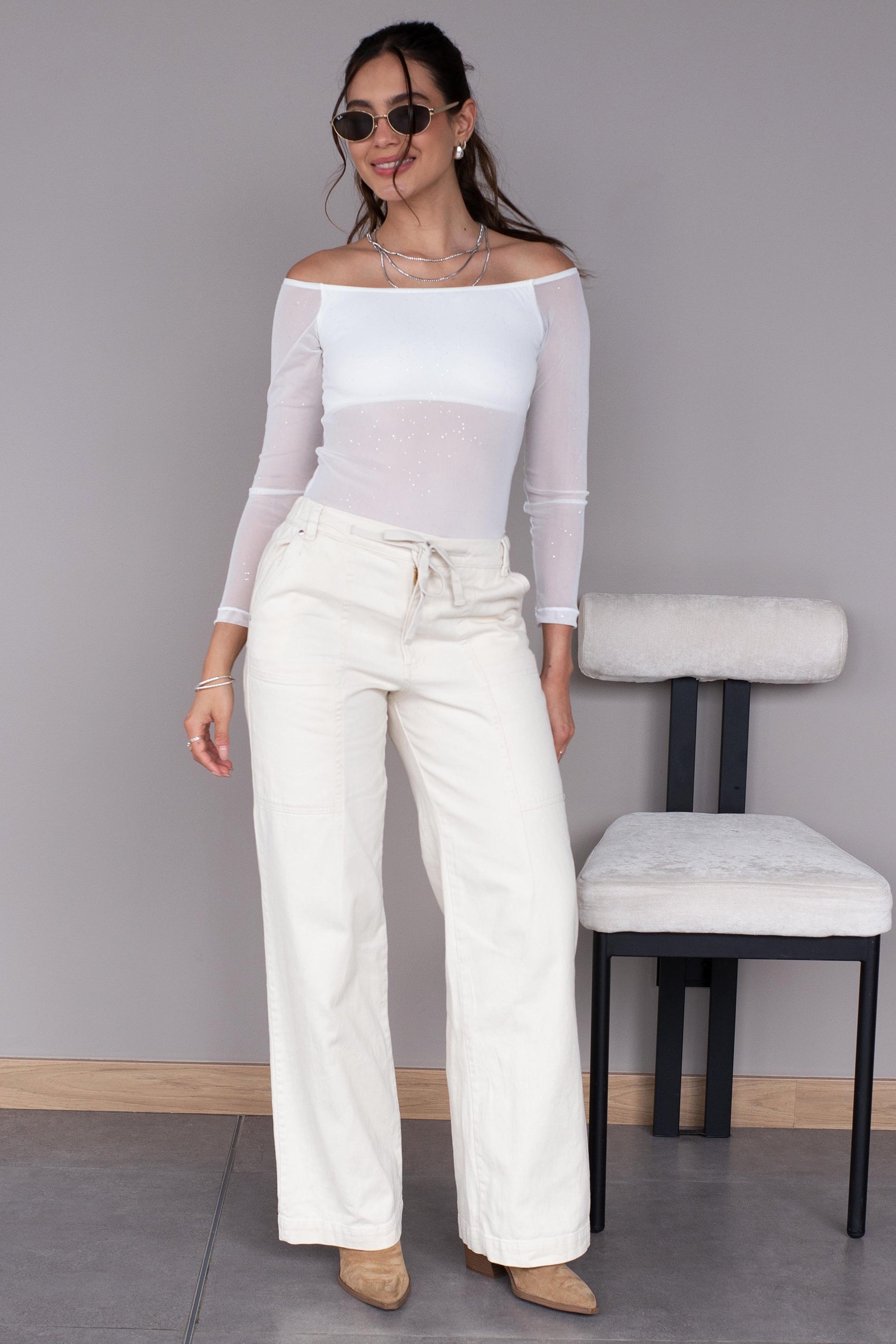 BODY ESCOTE BANDEJA Y MANGA LARGA