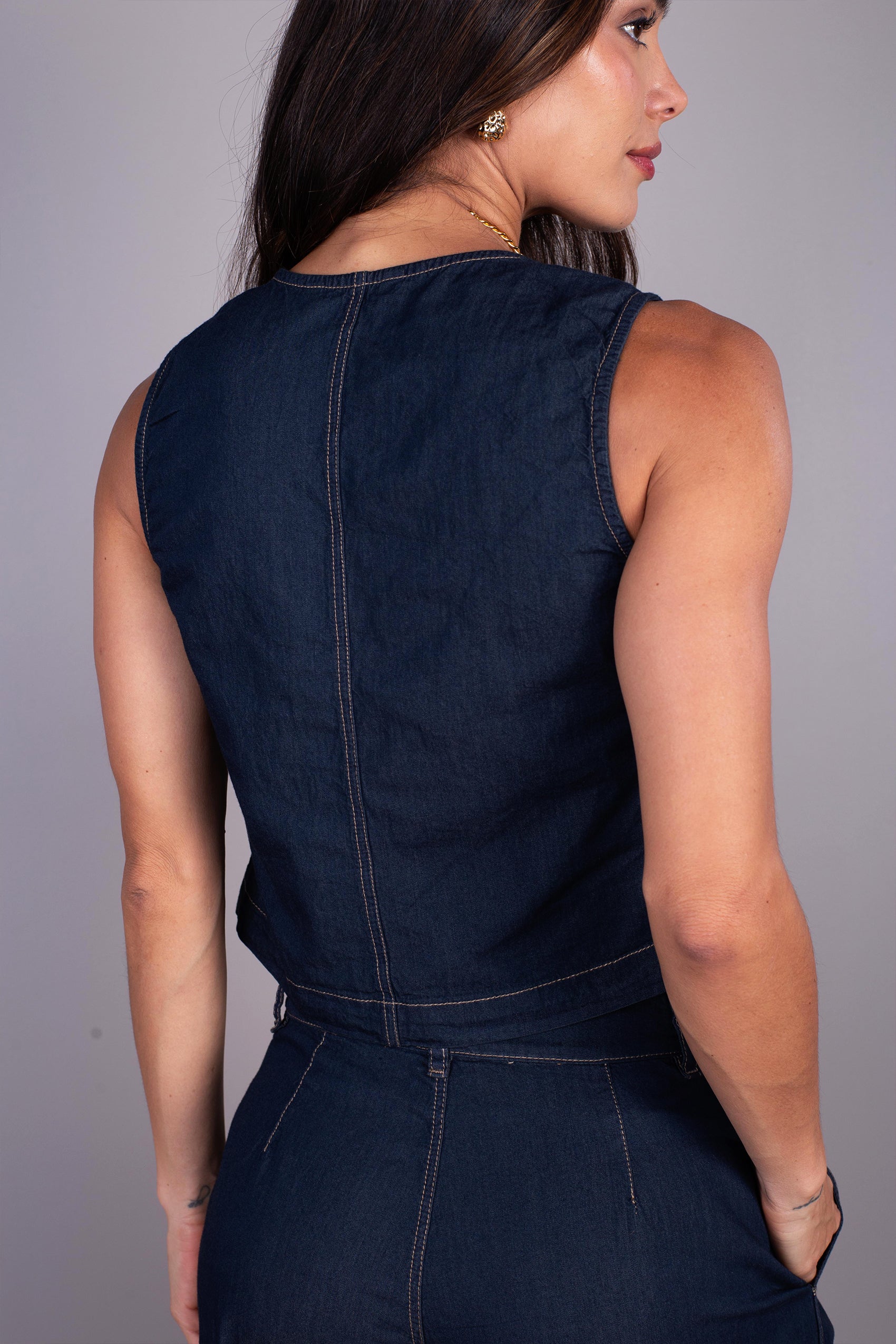BLUSA MANGA SISA CON ABERTURA EN FRENTE