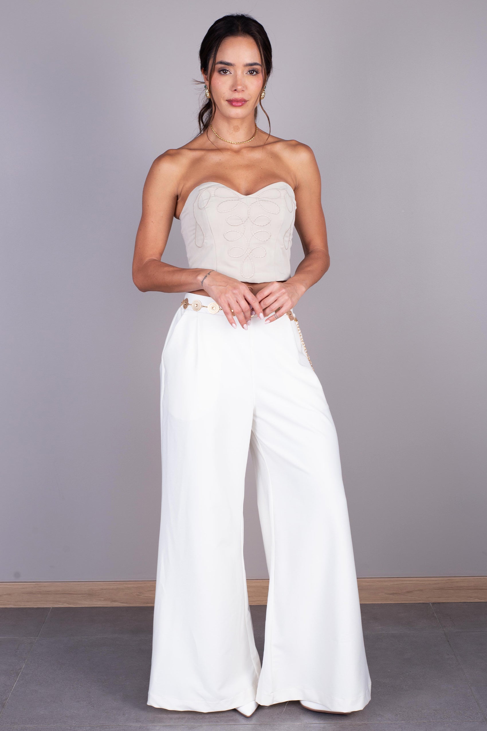 CROP TOP STRAPLESS ESCOTE CORAZÓN