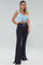 PANTALON TIRO ALTO CON PINZAS Y BOTA CAMPANA