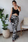 PANTALON ESTAMPADO CON PRETINA ANATOMICA CON DETALLE EN PRETINA