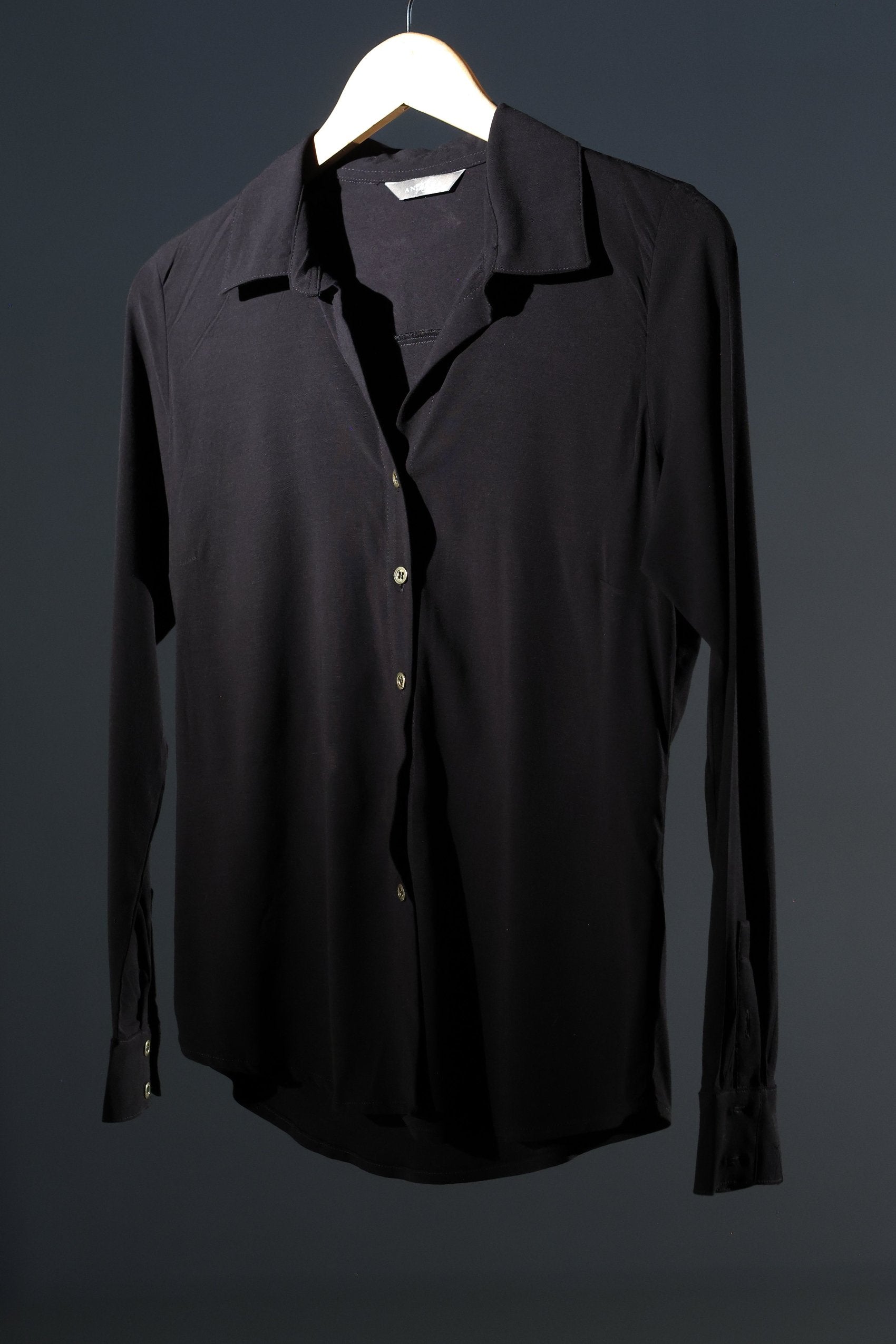 Camisa silueta ajustada, manga larga