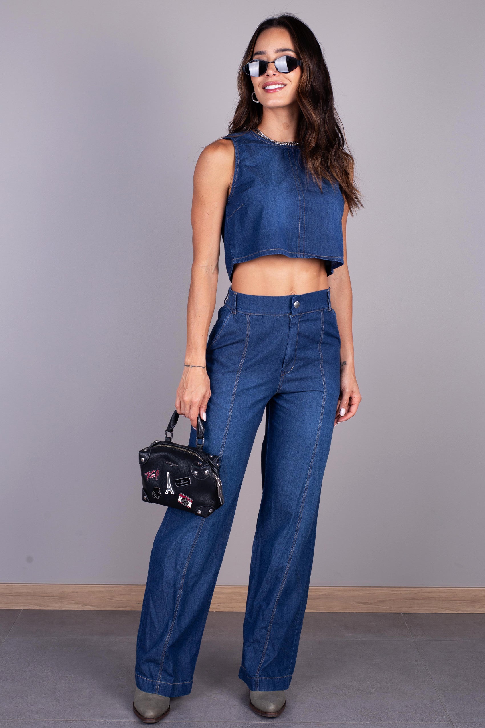 PANTALÓN CON PRETINA RESORTADA