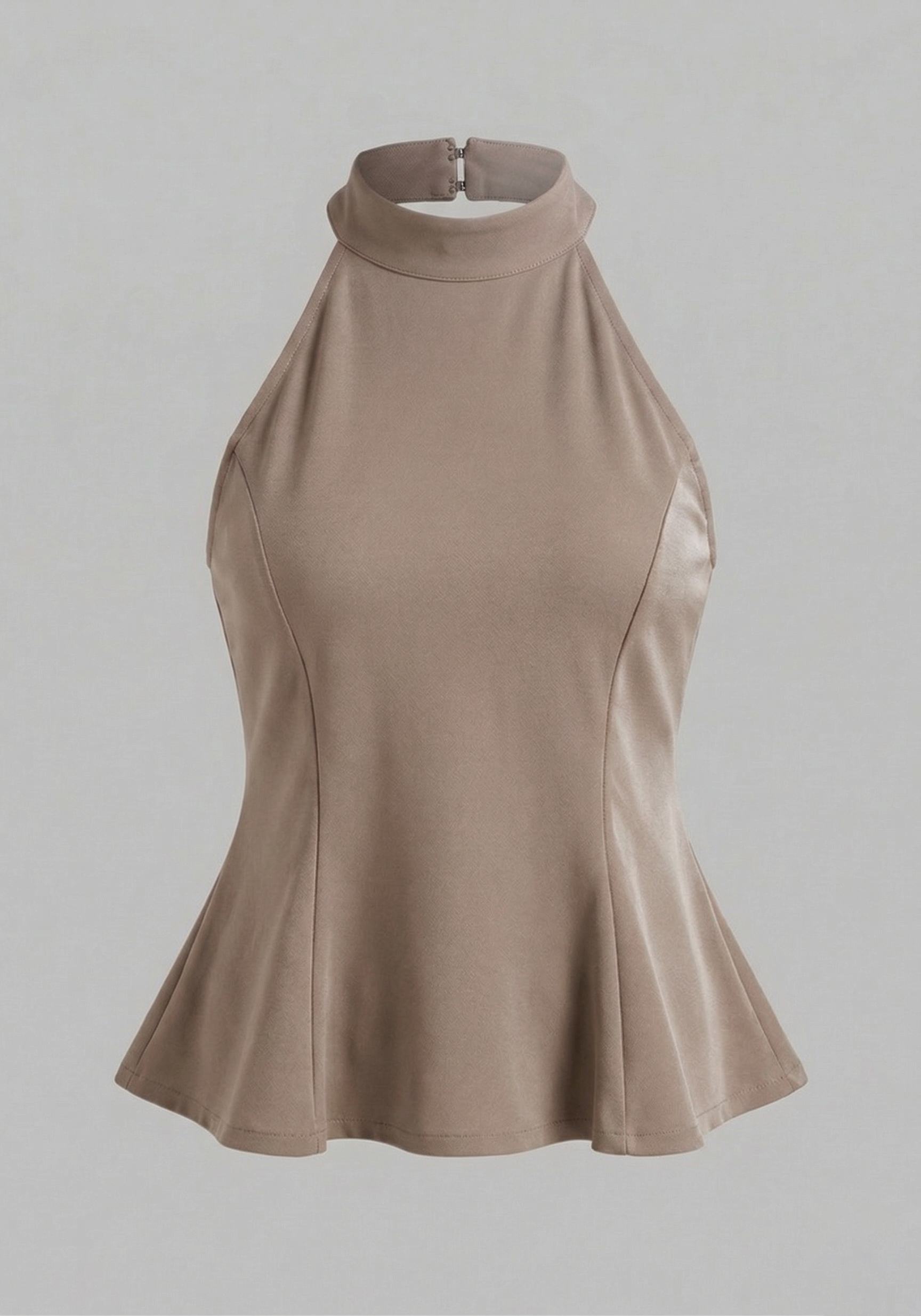 BLUSA CUELLO HALTER ABIERTA EN ESPALDA