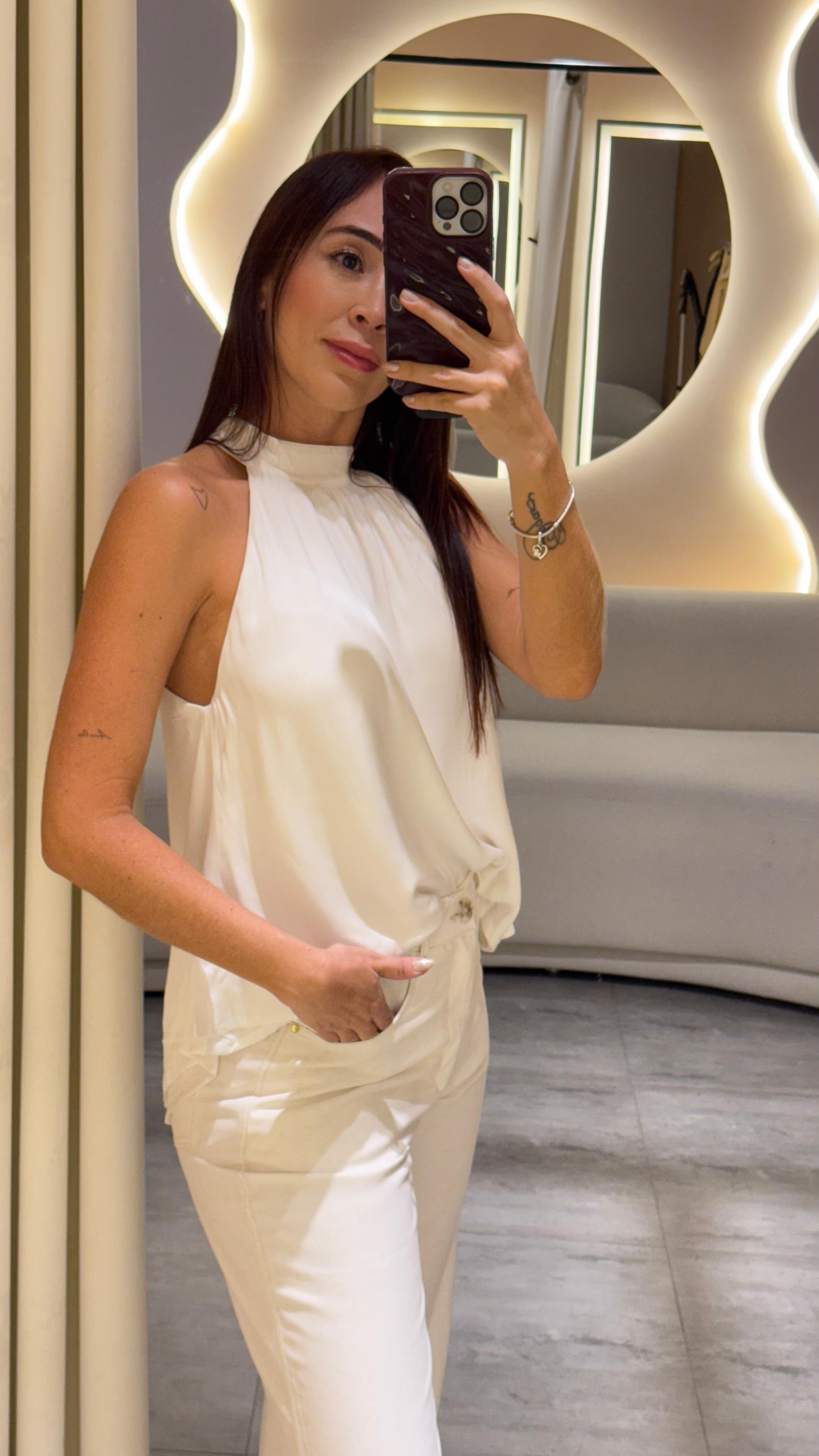 BLUSA CUELLO HALTER