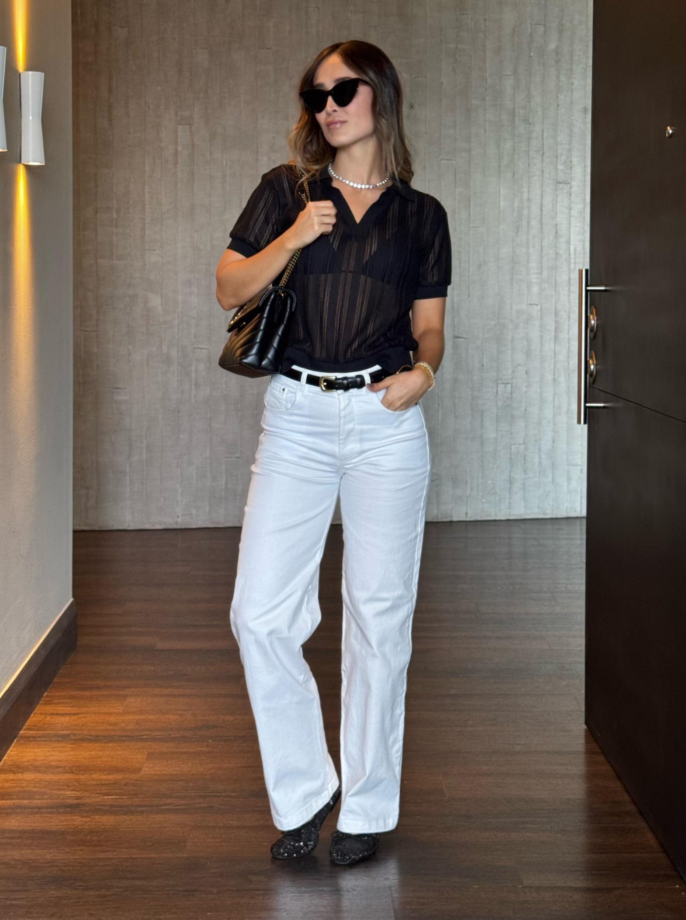 PANTALÓN SILUETA AJUSTADA, PRETINA DELGADA 5 BOLSILLOS