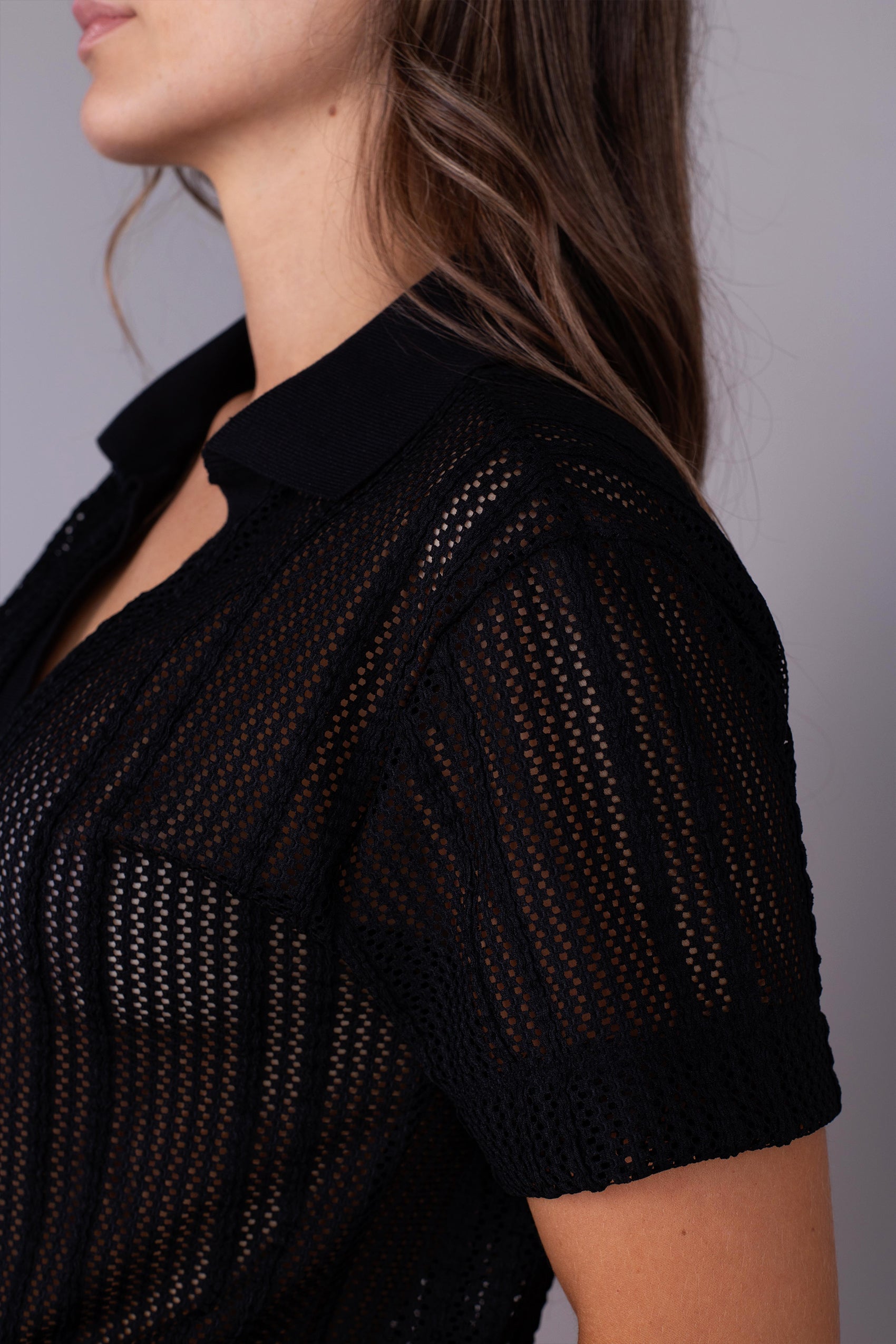 CONJUNTO PANTALON Y CAMISA EN TELA TIPO TEJIDA