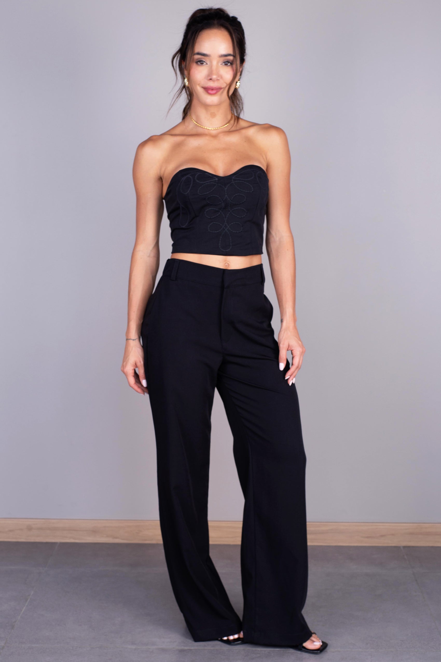CROP TOP STRAPLESS ESCOTE CORAZÓN